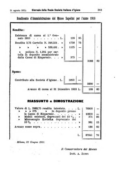 Giornale della Società italiana d'igiene