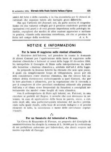 Giornale della Società italiana d'igiene