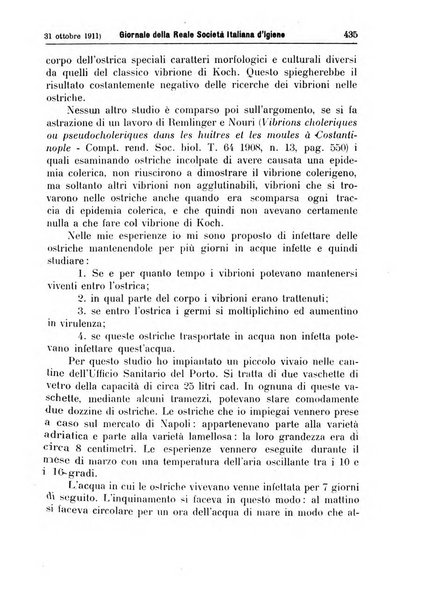 Giornale della Società italiana d'igiene