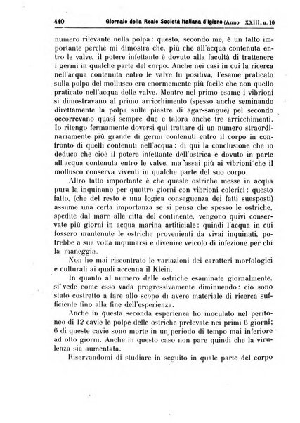 Giornale della Società italiana d'igiene