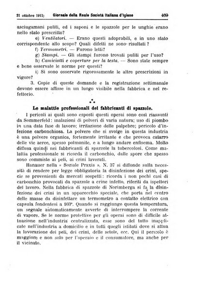 Giornale della Società italiana d'igiene