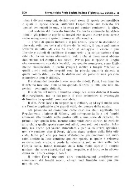 Giornale della Società italiana d'igiene