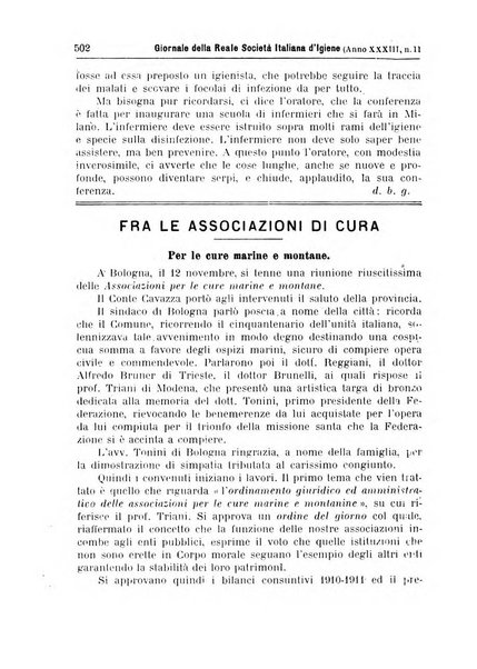 Giornale della Società italiana d'igiene