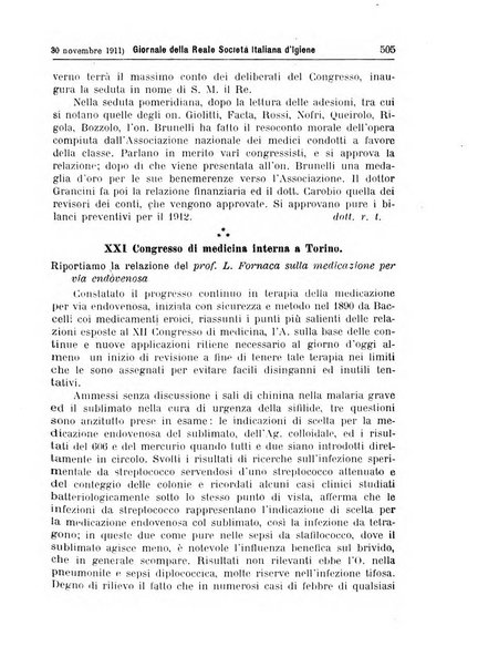 Giornale della Società italiana d'igiene