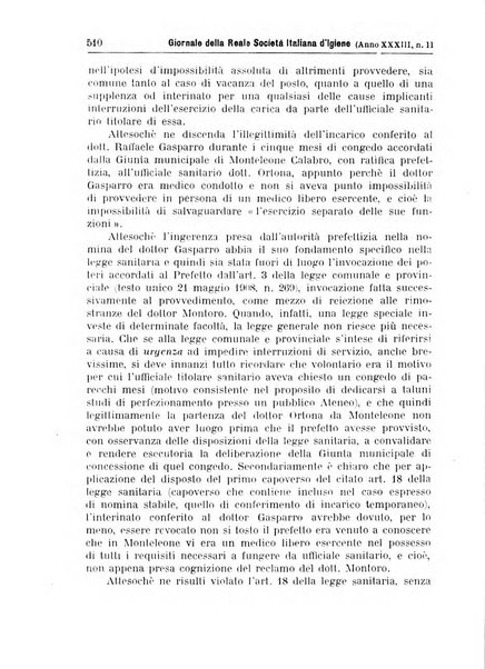 Giornale della Società italiana d'igiene