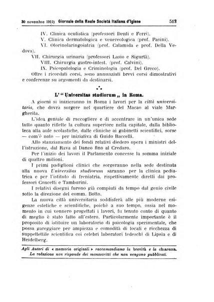 Giornale della Società italiana d'igiene