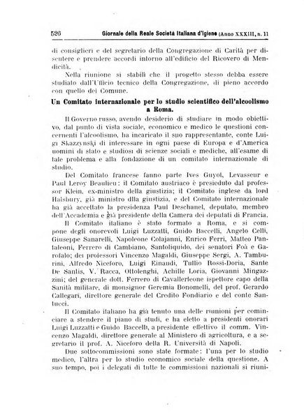 Giornale della Società italiana d'igiene