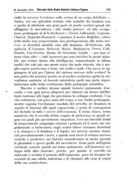 Giornale della Società italiana d'igiene