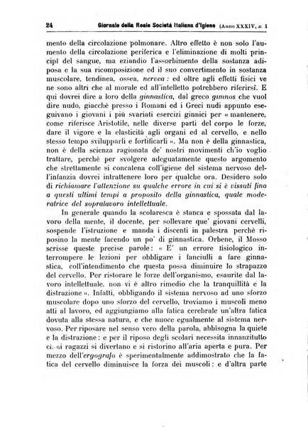 Giornale della Società italiana d'igiene