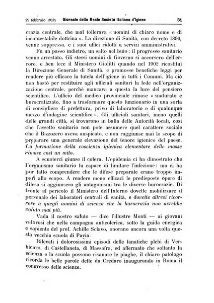 Giornale della Società italiana d'igiene