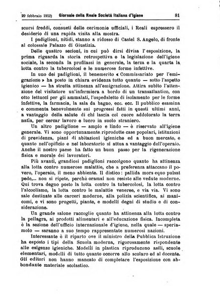 Giornale della Società italiana d'igiene