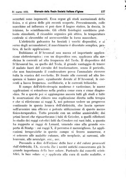 Giornale della Società italiana d'igiene