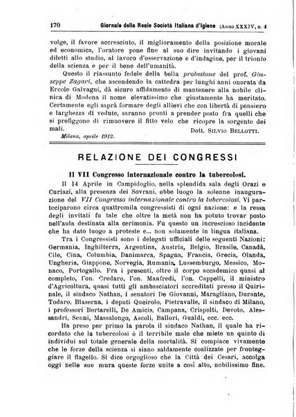 Giornale della Società italiana d'igiene