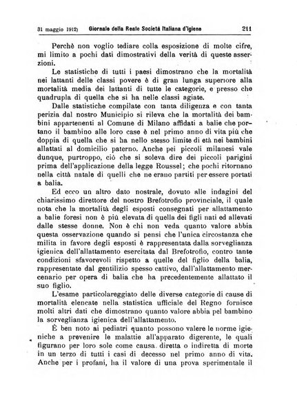 Giornale della Società italiana d'igiene