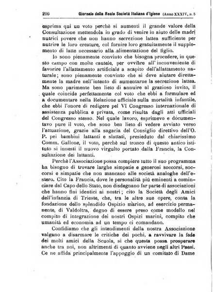 Giornale della Società italiana d'igiene