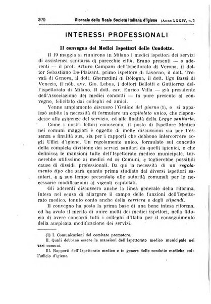 Giornale della Società italiana d'igiene