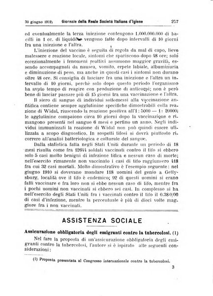 Giornale della Società italiana d'igiene