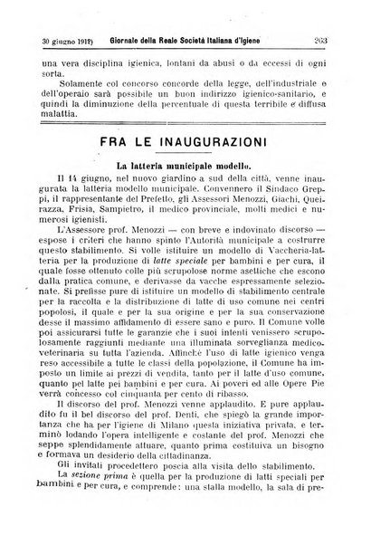 Giornale della Società italiana d'igiene