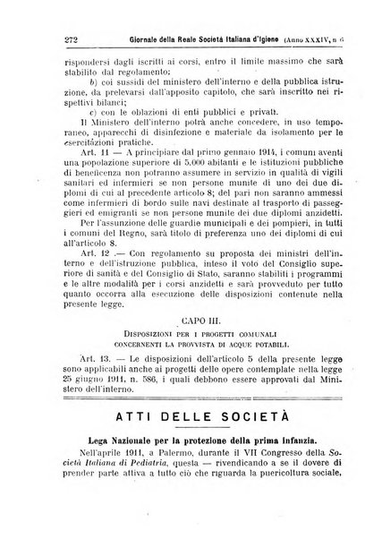 Giornale della Società italiana d'igiene