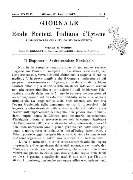 Giornale della Società italiana d'igiene