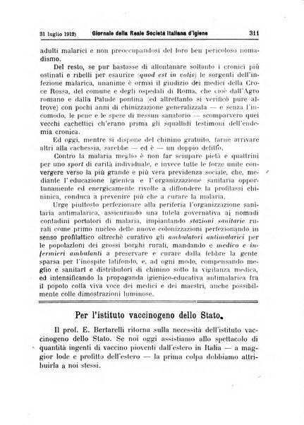 Giornale della Società italiana d'igiene