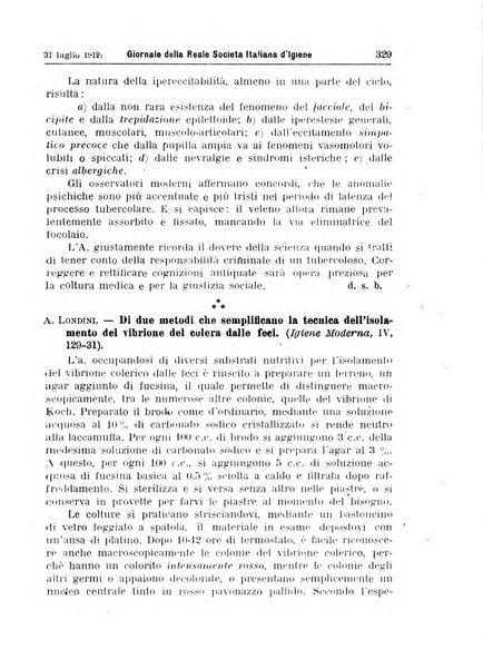 Giornale della Società italiana d'igiene