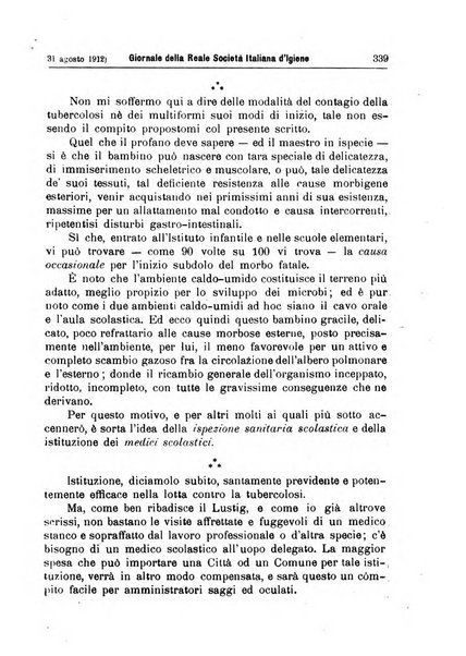 Giornale della Società italiana d'igiene