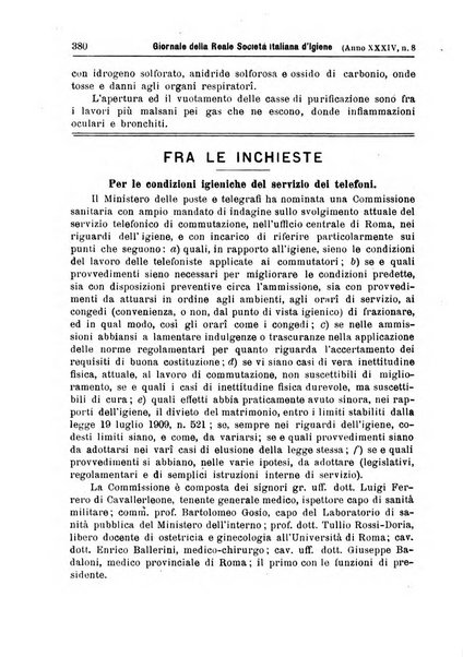 Giornale della Società italiana d'igiene