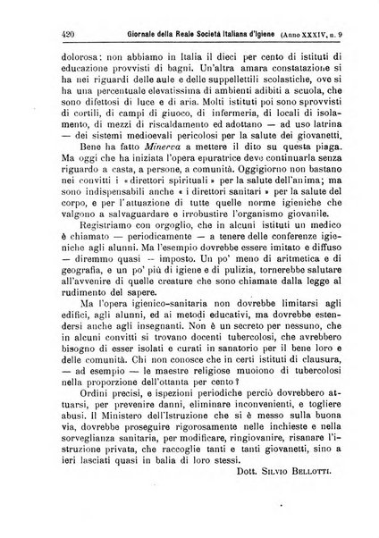 Giornale della Società italiana d'igiene