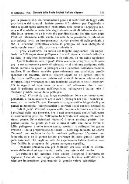 Giornale della Società italiana d'igiene