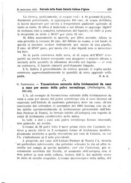 Giornale della Società italiana d'igiene