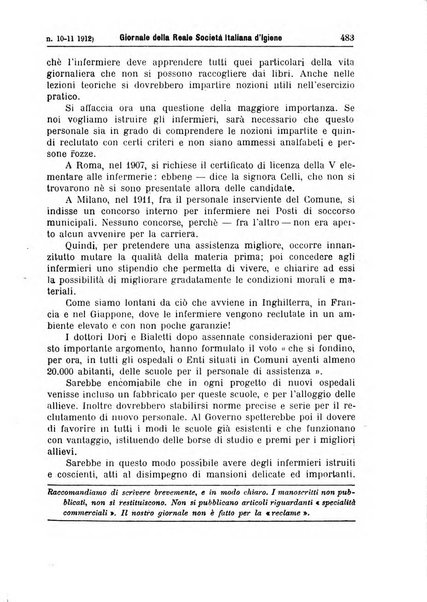 Giornale della Società italiana d'igiene