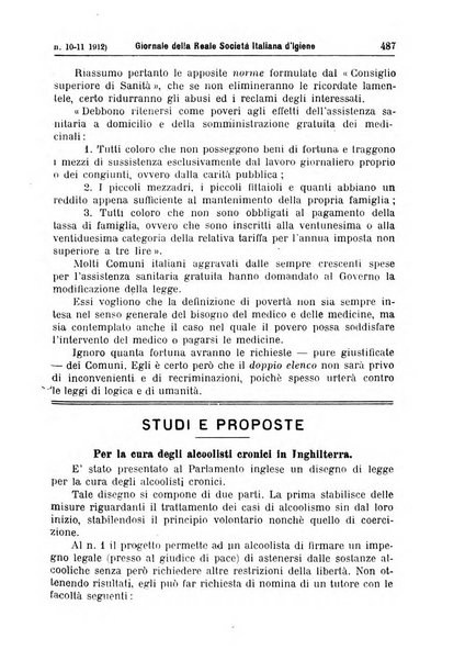 Giornale della Società italiana d'igiene