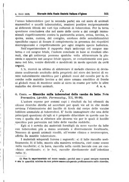 Giornale della Società italiana d'igiene