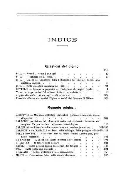 Giornale della Società italiana d'igiene