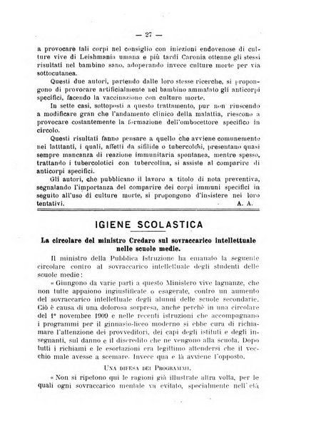 Giornale della Società italiana d'igiene