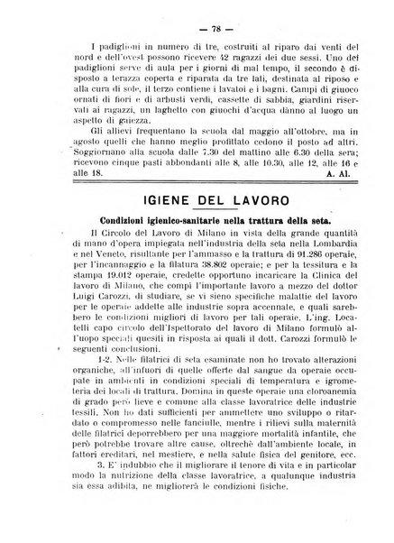 Giornale della Società italiana d'igiene