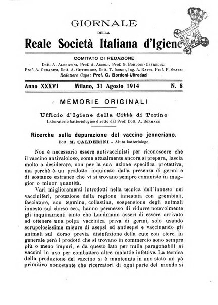 Giornale della Società italiana d'igiene