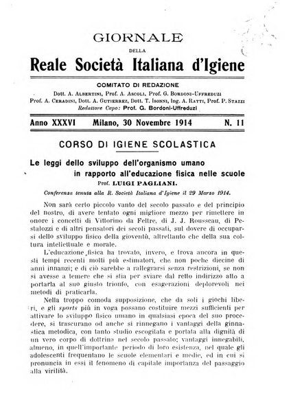 Giornale della Società italiana d'igiene