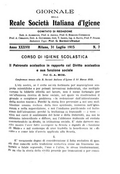 Giornale della Società italiana d'igiene