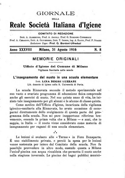 Giornale della Società italiana d'igiene