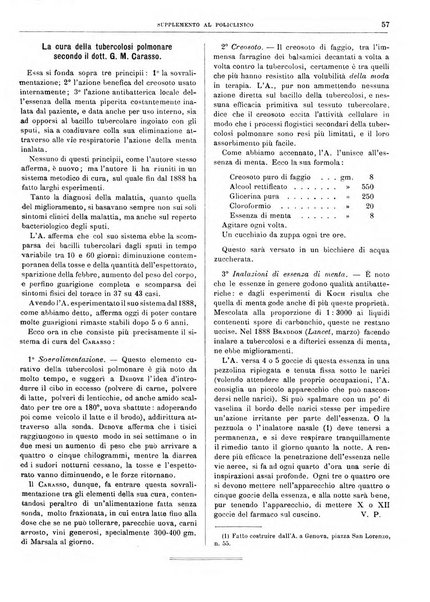 Supplemento al policlinico periodico di medicina, chirurgia ed igiene