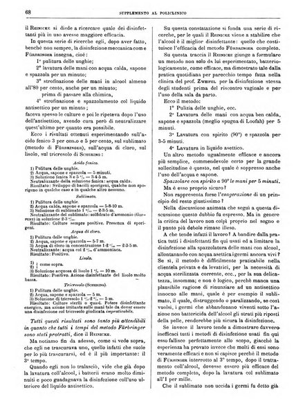 Supplemento al policlinico periodico di medicina, chirurgia ed igiene