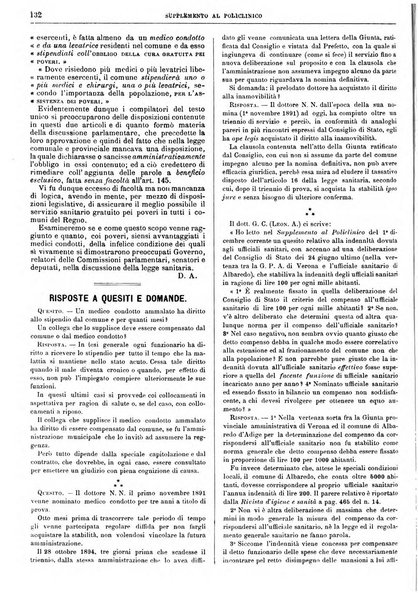 Supplemento al policlinico periodico di medicina, chirurgia ed igiene