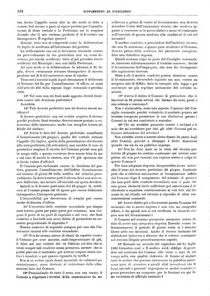 Supplemento al policlinico periodico di medicina, chirurgia ed igiene