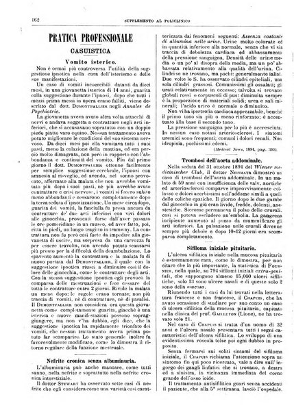 Supplemento al policlinico periodico di medicina, chirurgia ed igiene