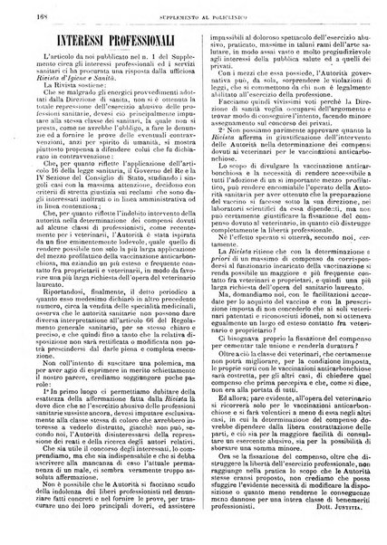 Supplemento al policlinico periodico di medicina, chirurgia ed igiene