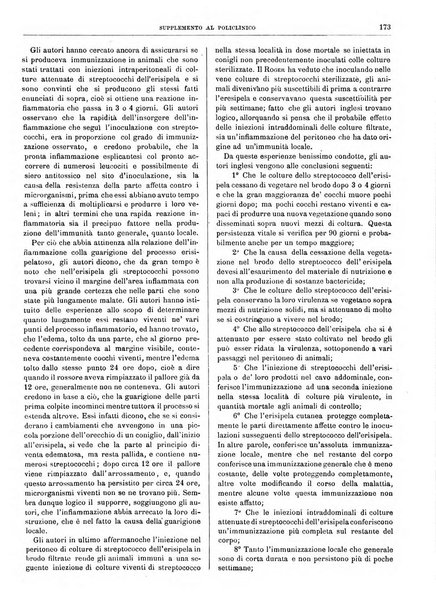 Supplemento al policlinico periodico di medicina, chirurgia ed igiene