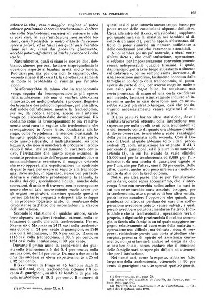 Supplemento al policlinico periodico di medicina, chirurgia ed igiene