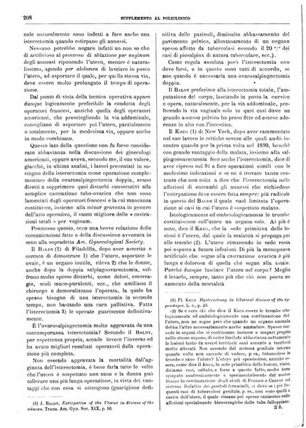 Supplemento al policlinico periodico di medicina, chirurgia ed igiene